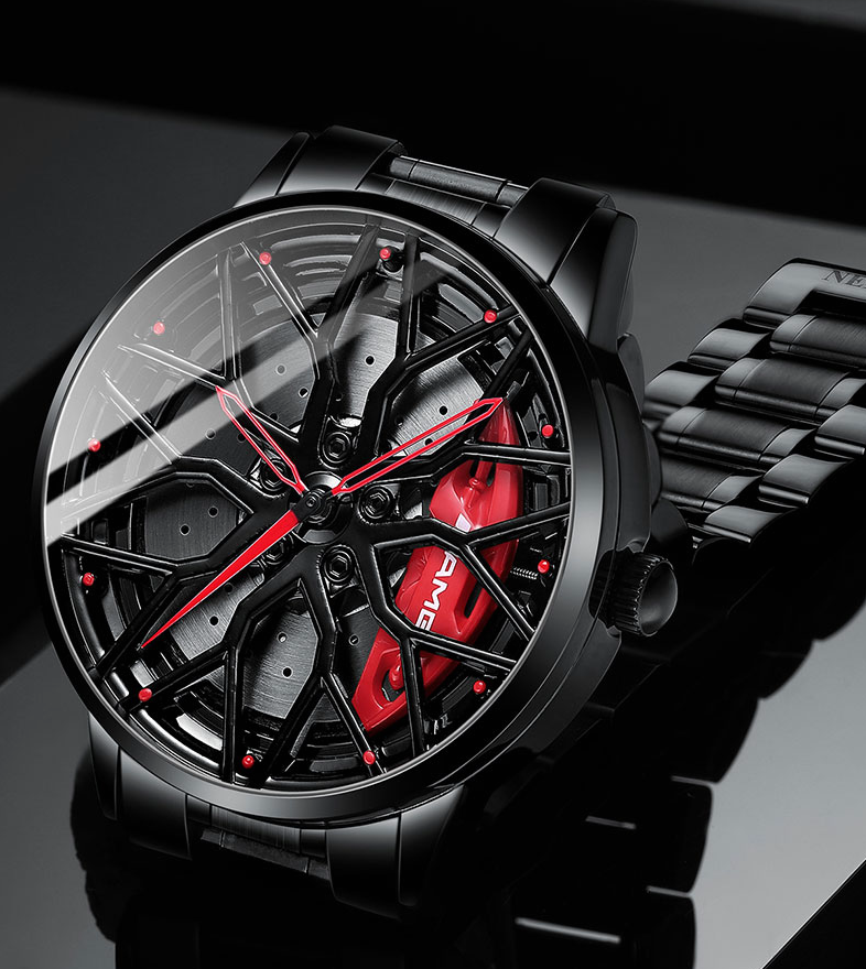 Stylish Race Car Men's Watch - RaceVision-Red-Style 1-State of Style