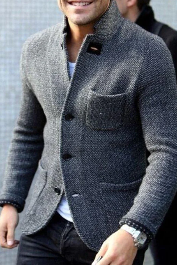 Stylish Retro Men's Vest - Victor-Grey-S-State of Style