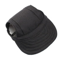 Stylish Round Brim Dog Hat - SunnyPaws-Black-S-State of Style