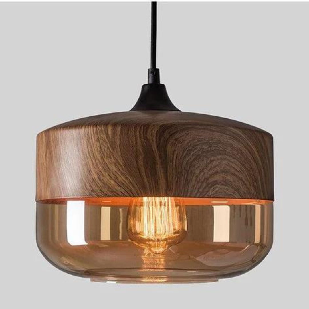 Stylish Scandinavian Wooden Ceiling Lamp - NordLuna-Type A-State of Style