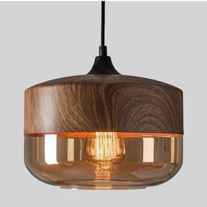 Stylish Scandinavian Wooden Ceiling Lamp - NordLuna-Type A-State of Style