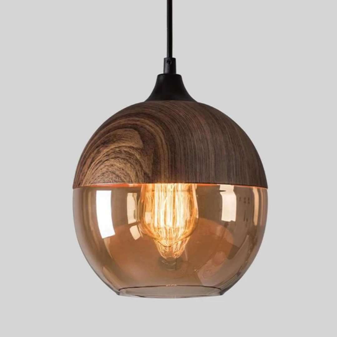 Stylish Scandinavian Wooden Ceiling Lamp - NordLuna-Type A-State of Style