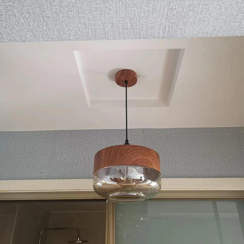 Stylish Scandinavian Wooden Ceiling Lamp - NordLuna-Type A-State of Style