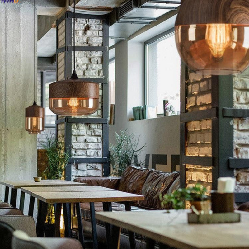 Stylish Scandinavian Wooden Ceiling Lamp - NordLuna-Type A-State of Style