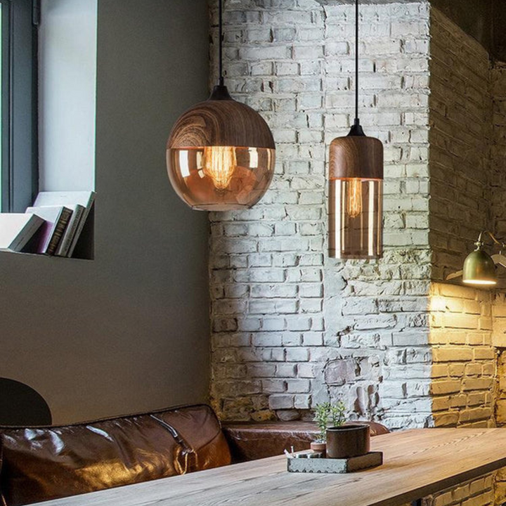 Stylish Scandinavian Wooden Ceiling Lamp - NordLuna-Type A-State of Style