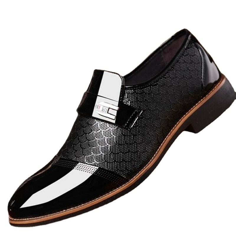 Stylish Shiny Men's Shoes - Hudson-Black-6-State of Style