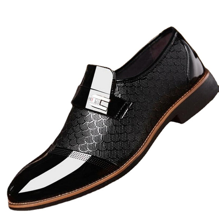 Stylish Shiny Men's Shoes - Hudson-Black-6-State of Style