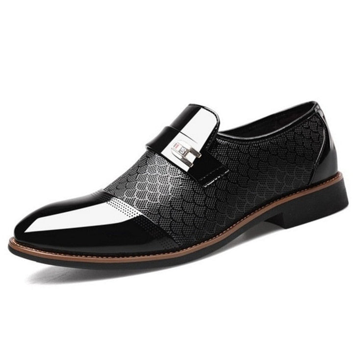 Stylish Shiny Men's Shoes - Hudson-Black-6-State of Style