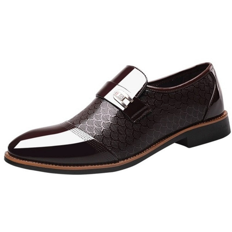 Stylish Shiny Men's Shoes - Hudson-Black-6-State of Style