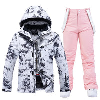 Stylish Ski Suit for Women - Aurora-Black/Pink-XS-State of Style