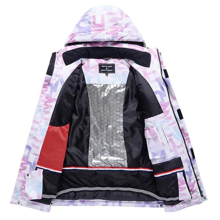 Stylish Ski Suit for Women - Aurora-Purple/Black-XS-State of Style