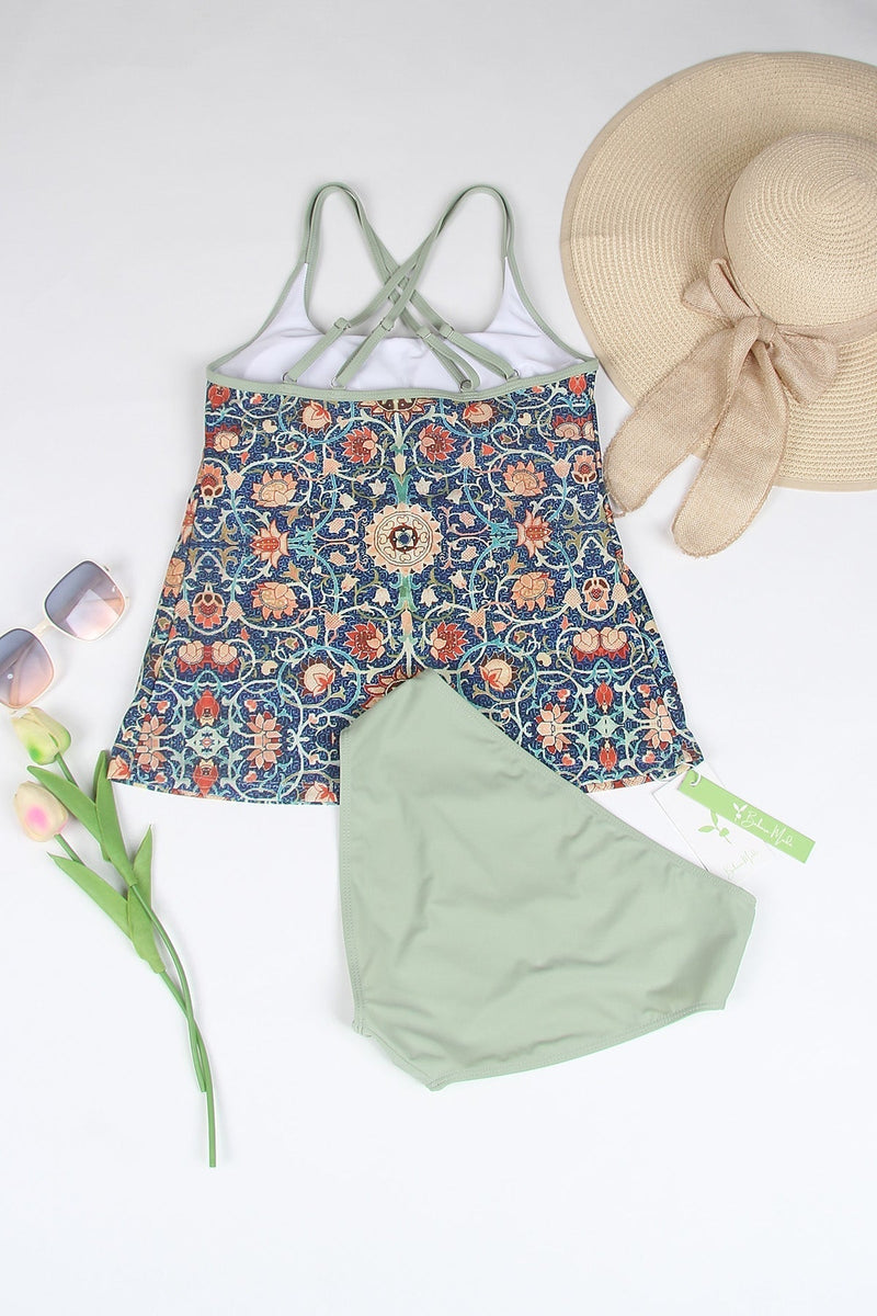 Stylish Sleeveless Bikini with Attractive Pattern - SummerGlow-S (36/38)-State of Style