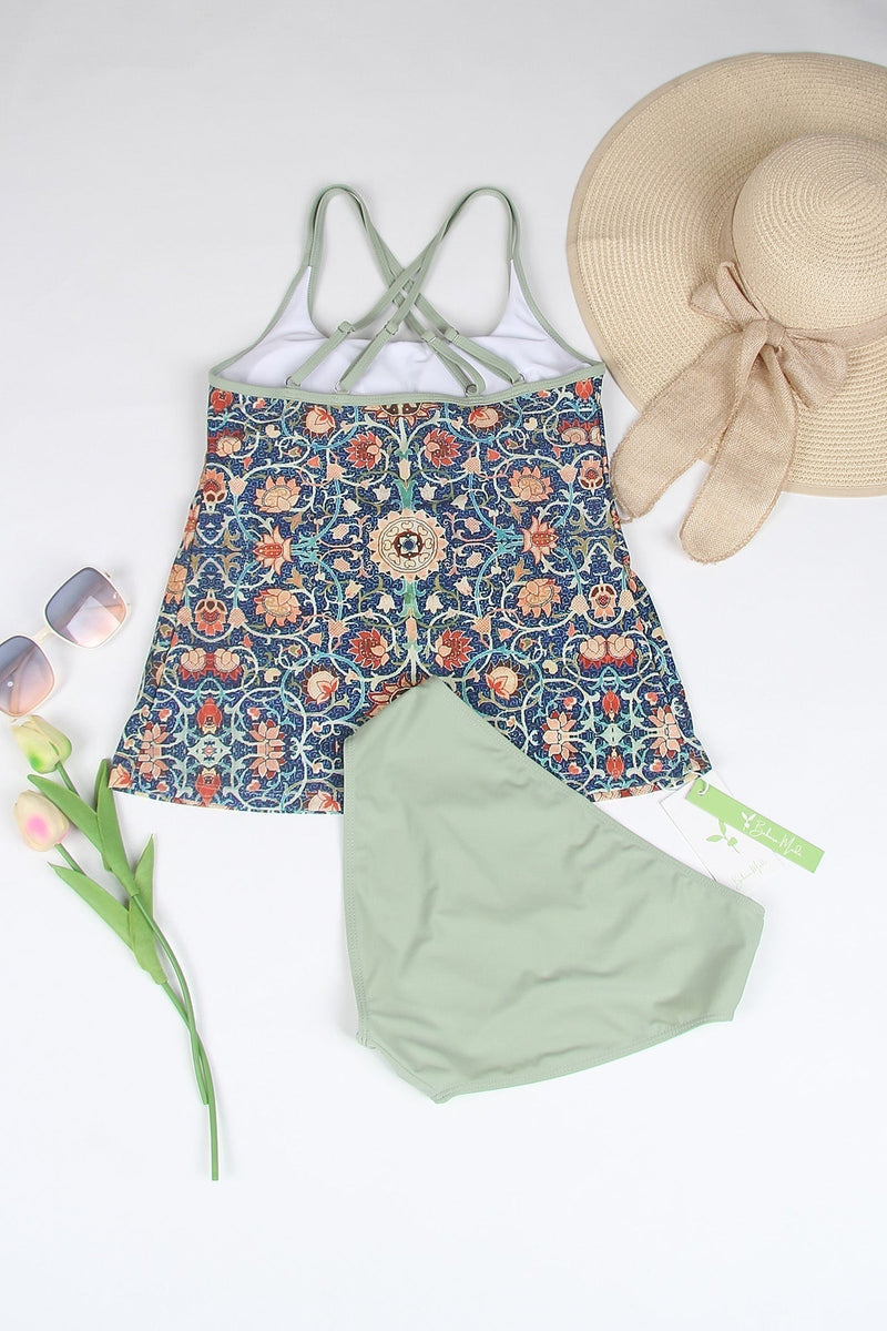 Stylish Sleeveless Bikini with Attractive Pattern - SummerGlow-S (36/38)-State of Style