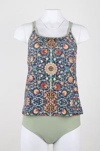 Stylish Sleeveless Bikini with Attractive Pattern - SummerGlow-S (36/38)-State of Style