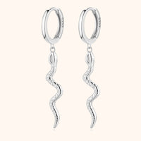 Stylish Snake Earrings – Selene-Silver-State of Style