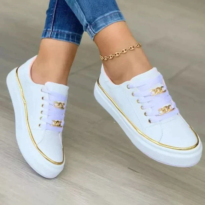 Stylish Sneakers for Trendy Feet - Seraphina-White-4.5-State of Style