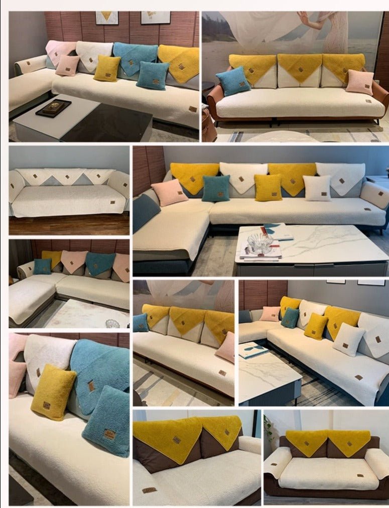 Stylish Sofa Cover - SofaRevive-Broken White-70 x 70 cm-State of Style