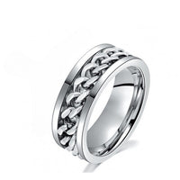 Stylish Spinning Ring - SpinCalm-Silver-6-State of Style