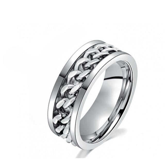 Stylish Spinning Ring - SpinCalm-Silver-6-State of Style