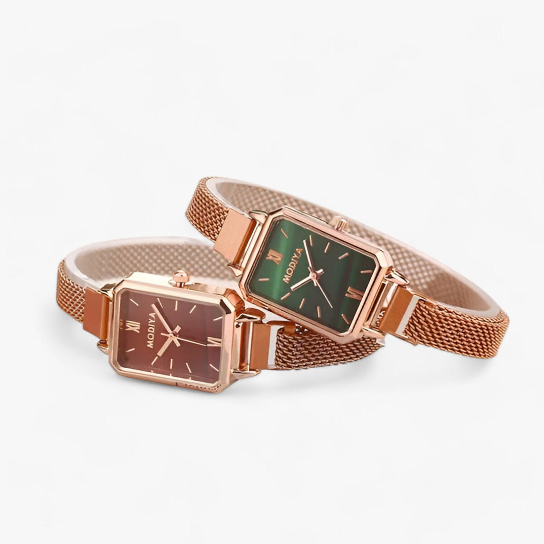 Stylish Square Watch with Magnetic Strap - Selena-Brown-State of Style