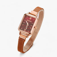 Stylish Square Watch with Magnetic Strap - Selena-Red-State of Style