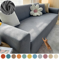 Stylish Stretch Sofa Cover - StretchGuard-1-Seater (90-140cm)-Beige White-State of Style