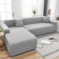 Stylish Stretch Sofa Cover - StretchGuard-1-Seater (90-140cm)-Beige White-State of Style