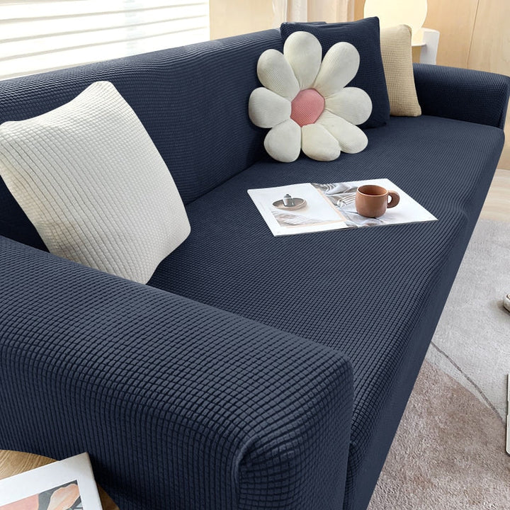 Stylish Stretch Sofa Cover - StretchGuard-1-Seater (90-140cm)-Dark Blue-State of Style