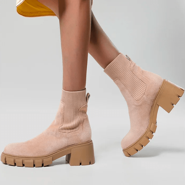 Stylish Suede Winter Shoes for Women - Eloise-Grey-2.5-State of Style