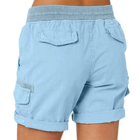 Stylish summer beach shorts – Chloe-Khaki-S-State of Style