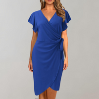 Stylish Summer Dress – Solène-Blue-S-State of Style