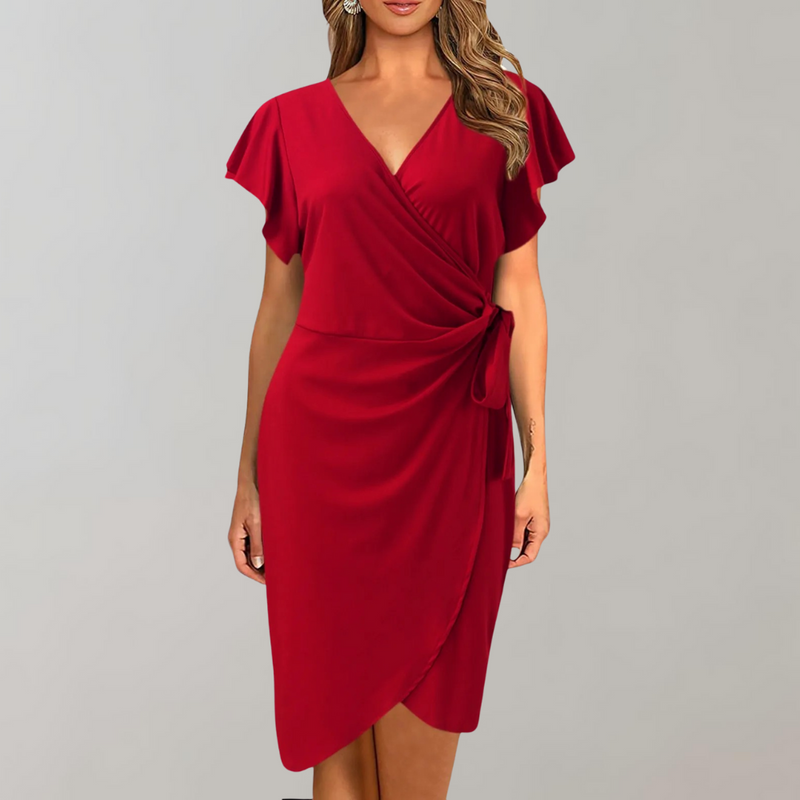 Stylish Summer Dress – Solène-Red-S-State of Style
