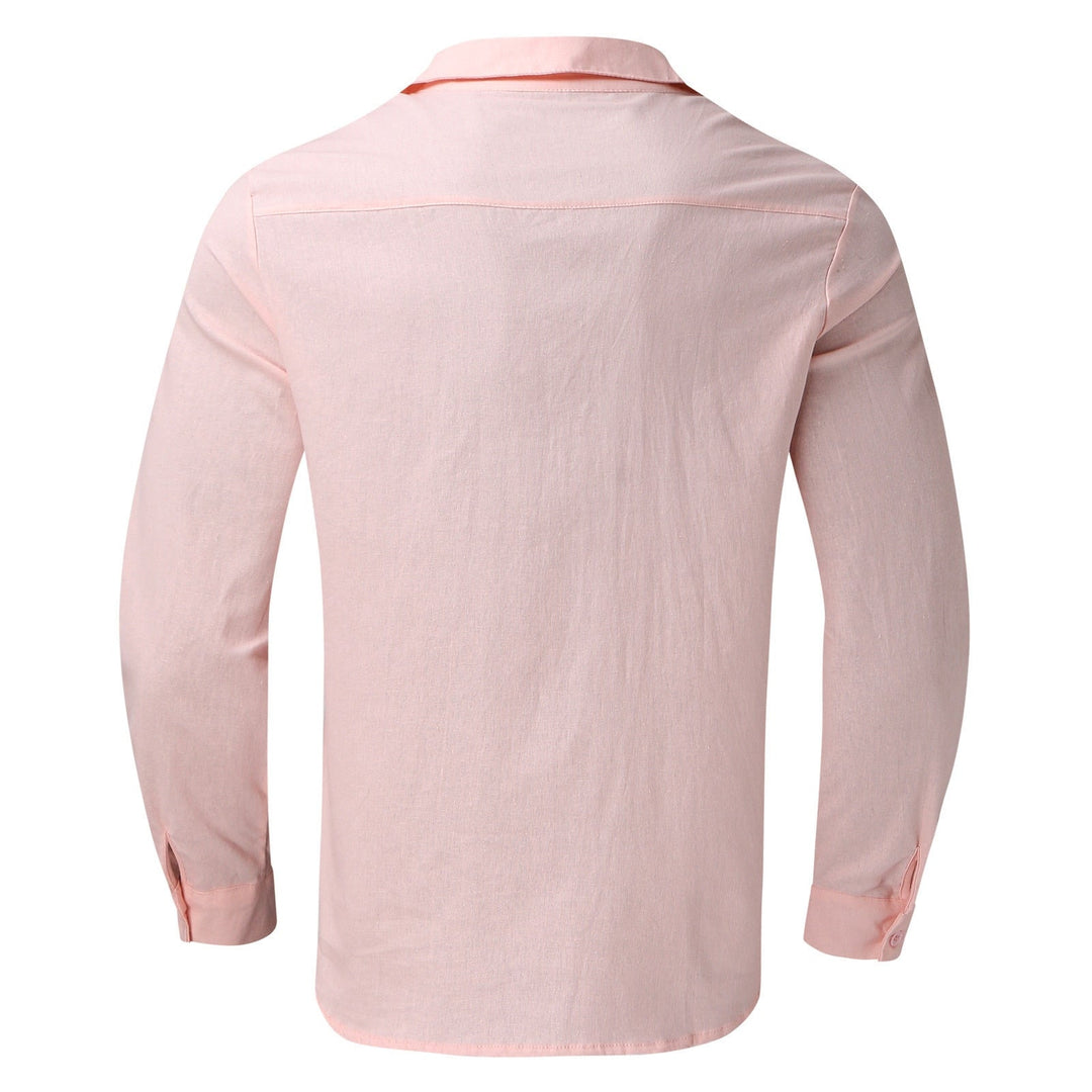 Stylish summer shirt in plus size for men – Hayes-Army green - 3 buttons-M-State of Style