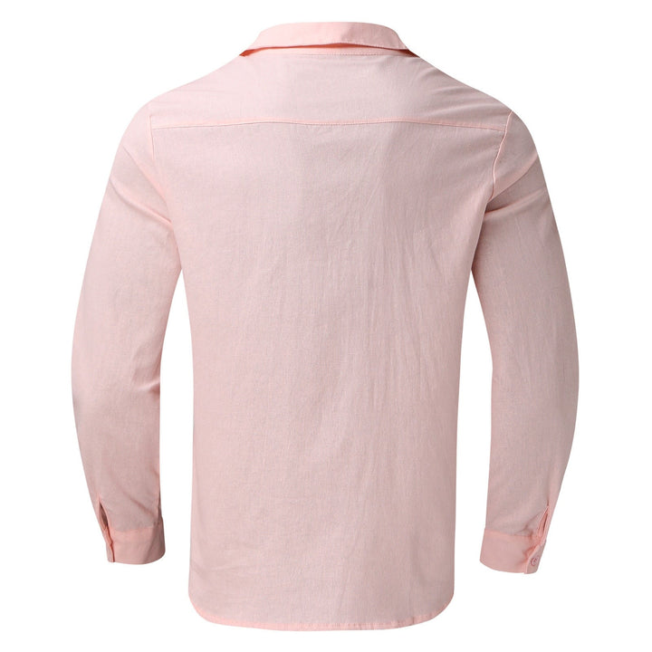 Stylish summer shirt in plus size for men – Hayes-Army green - 3 buttons-M-State of Style