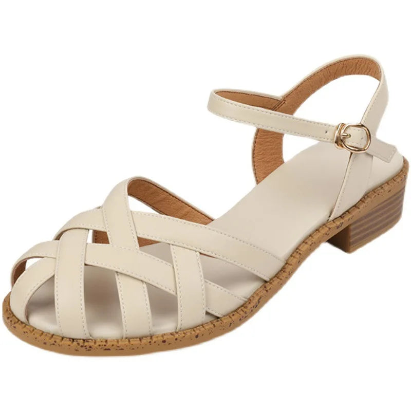 Stylish summer shoes with comfort sole – Amira-Brown-3-State of Style