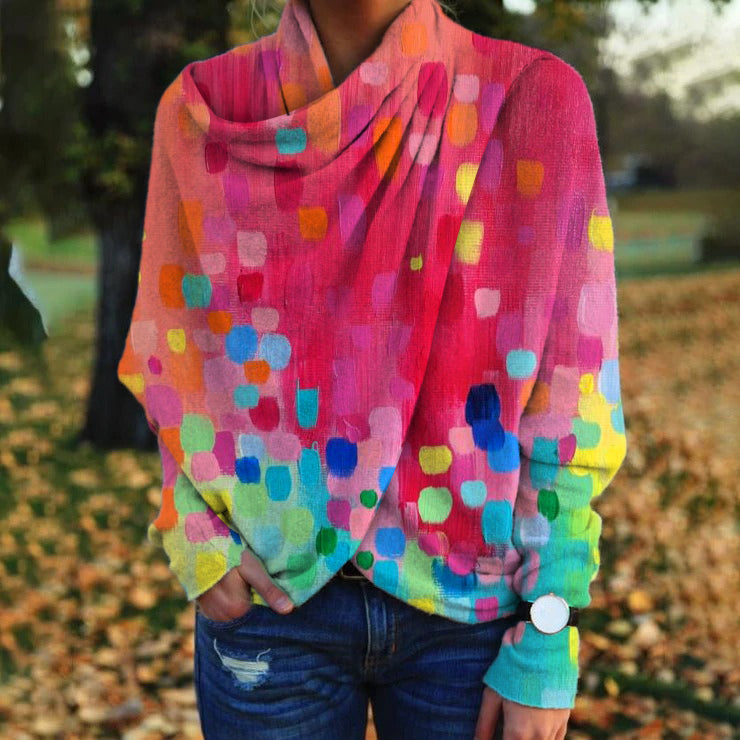 Stylish Sweater with Print for Winter - Aurelia-S-State of Style