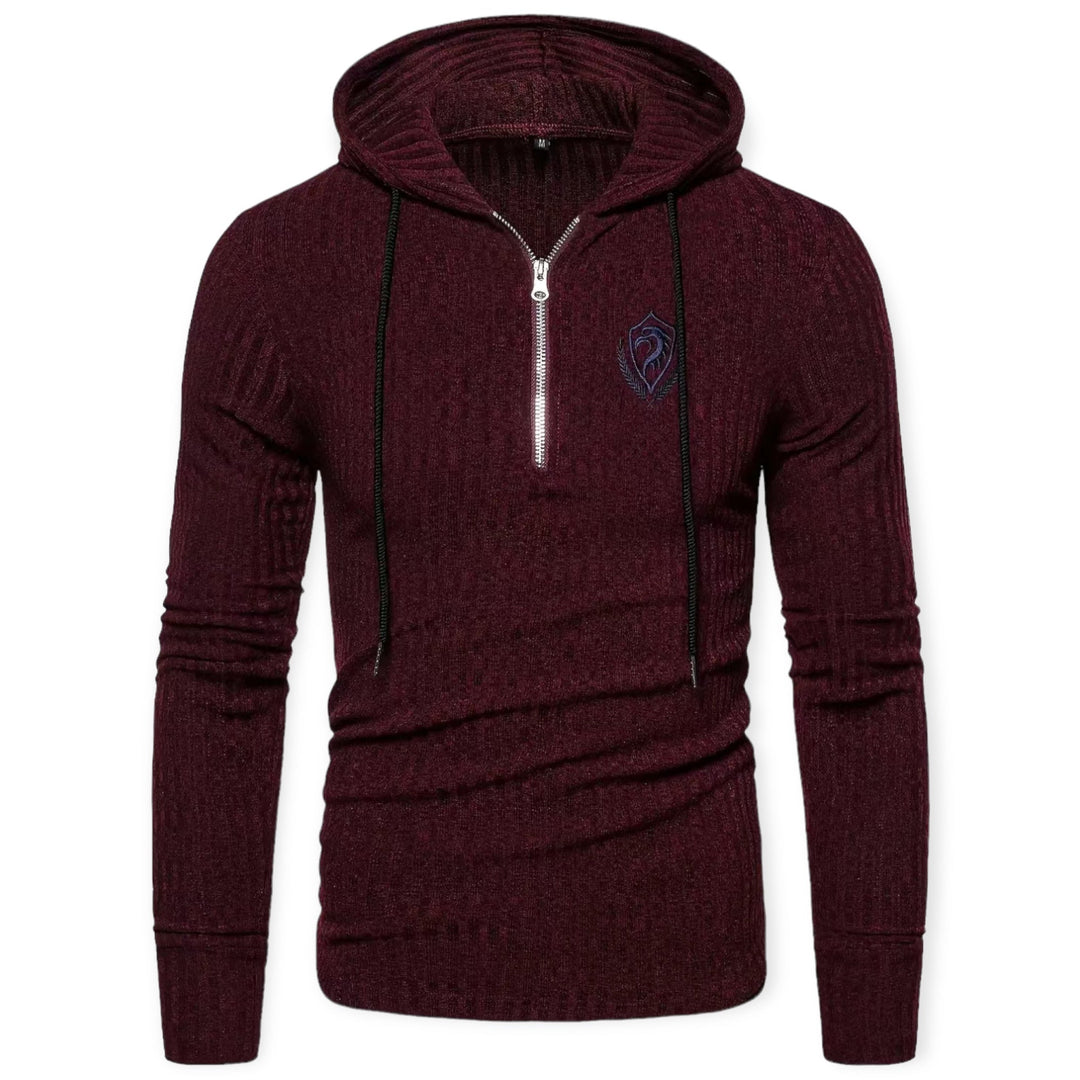 Stylish Sweater with Prints for Men - UrbanWild-Chestnut brown-S-State of Style