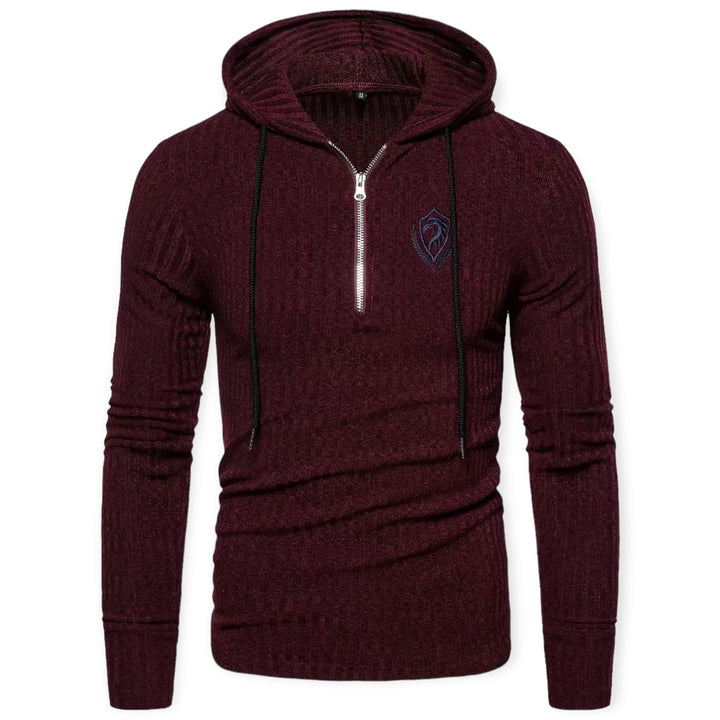 Stylish Sweater with Prints for Men - UrbanWild-Chestnut brown-S-State of Style