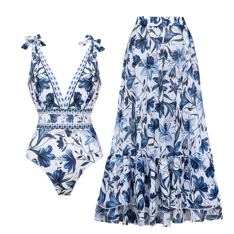 Stylish swimsuit set with skirt – Nele-Swimwear-S-State of Style