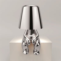 Stylish Table Lamp - LumiSerene-Sitting Silver-State of Style