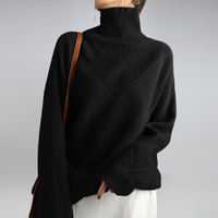 Stylish Turtleneck for Women - Isabella-Black-S-State of Style