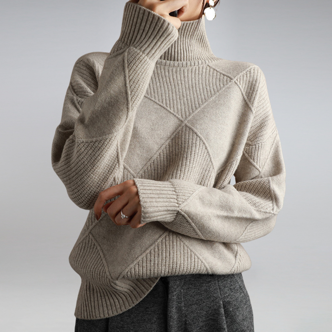 Stylish Turtleneck for Women - Isabella-Grey-S-State of Style