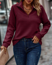 Stylish V-Neck Jumper for Women – Seraphina-Burgundy-S-State of Style