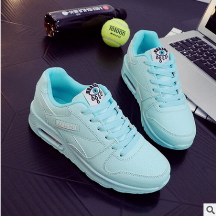 Stylish Vegan Leather Women's Sneakers - Valencia-Light blue-2.5-State of Style
