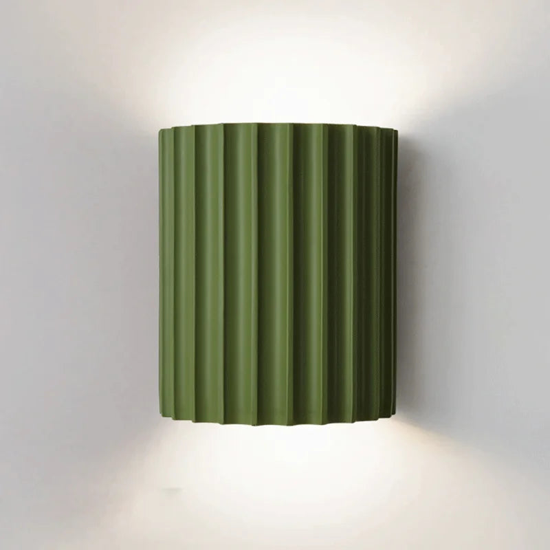 Stylish wall lamps made of synthetic resin - LumiResin-Green-Warm White-State of Style