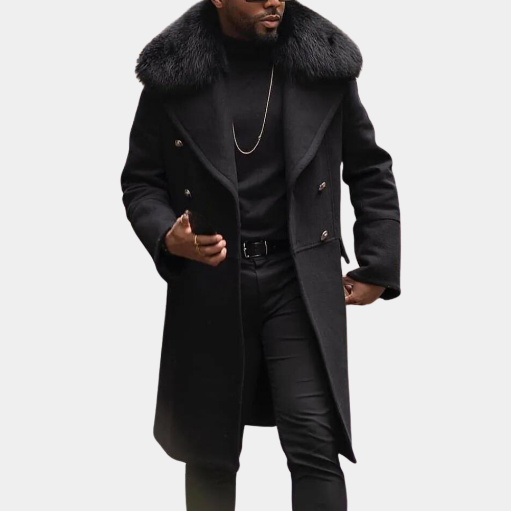 Stylish Warm Black Winter Jacket for Men - Vincenzo-S-State of Style