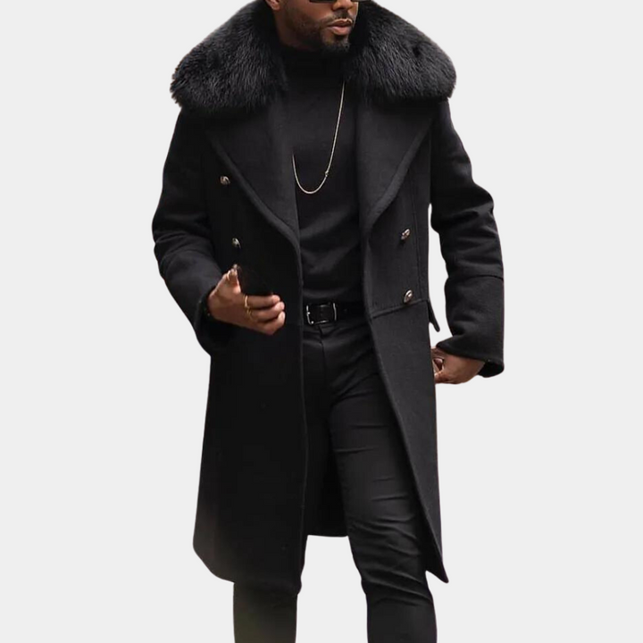 Stylish Warm Black Winter Jacket for Men - Vincenzo-S-State of Style