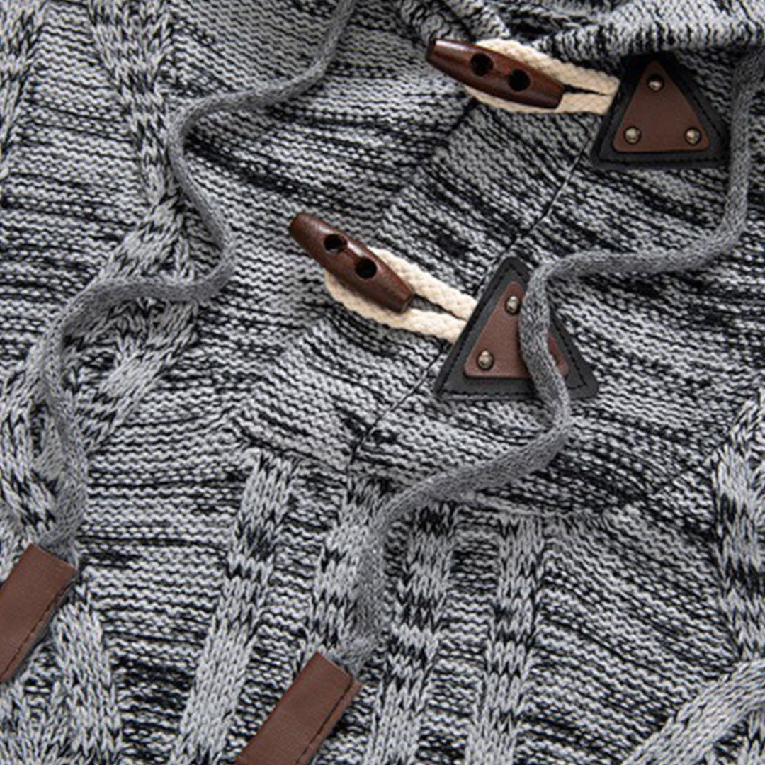 Stylish Warm Fleece Hoodie for Men - AlpineTrail-Brown-S-State of Style