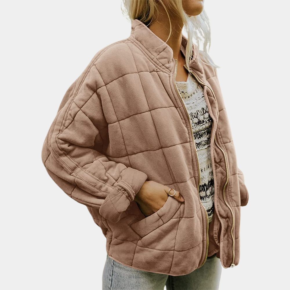 Stylish Warm Women's Coat - Mara-Brown-S-State of Style