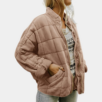 Stylish Warm Women's Coat - Mara-Brown-S-State of Style